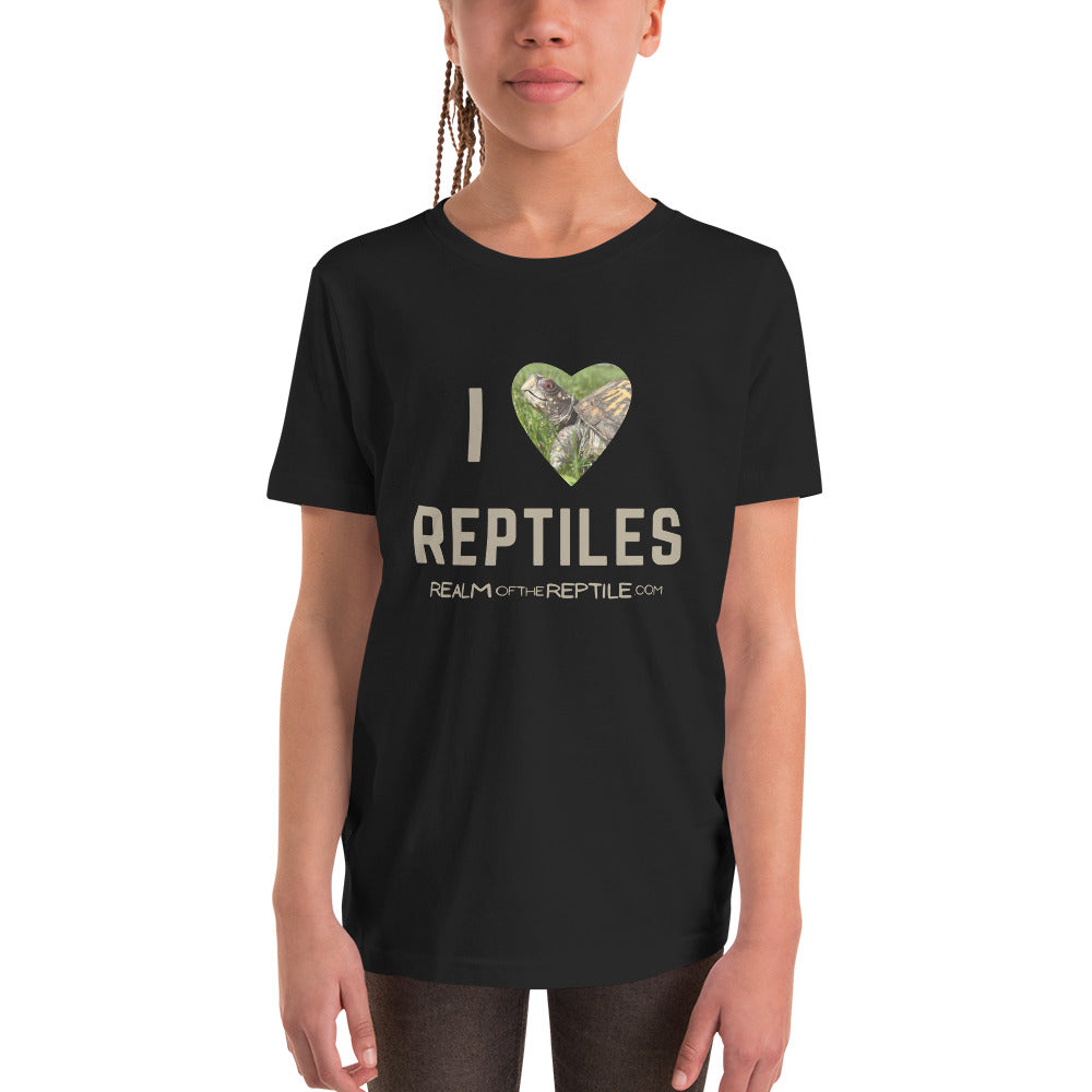 I Heart Reptiles- Youth Unisex Short Sleeve T-Shirt