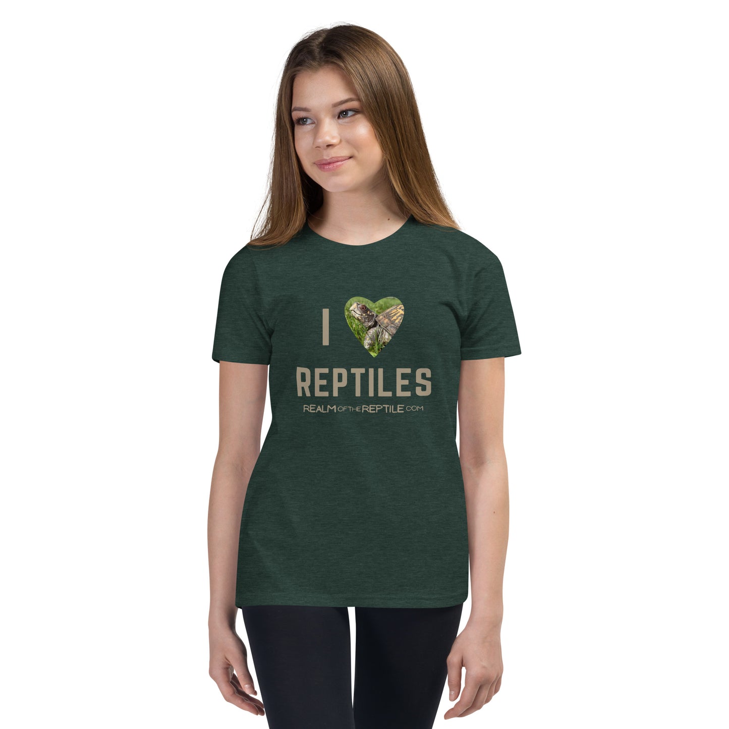 I Heart Reptiles- Youth Unisex Short Sleeve T-Shirt